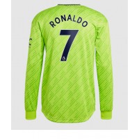 Fotbalové Dres Manchester United Cristiano Ronaldo #7 Alternativní 2022-23 Dlouhý Rukáv